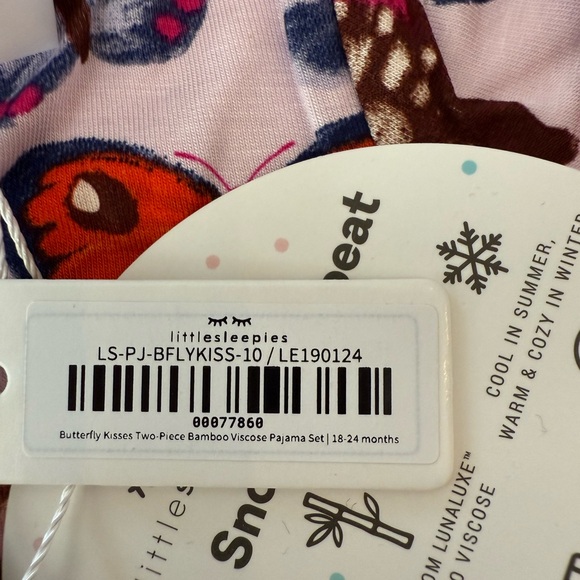 Little sleepies Butterfly Kisses Two-Piece Pajama Set - Picture 5 of 5